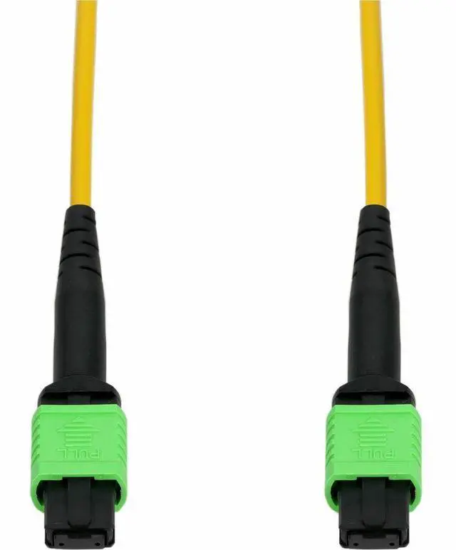 Alt view image 2 of 2 - AddOn 10m MPO/APC to MPO/APC Yellow OS2 OFNR 12-Strand SMF Fiber Patch Cable