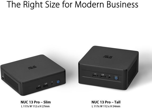 Alt view image 7 of 12 - Asus NUC 13 Pro NUC13ANKi3 Desktop Computer i3-1315U 8GB 512GB SSD W11P