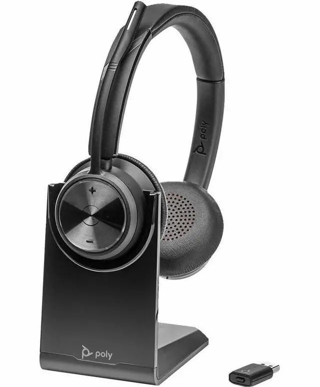 Alt view image 4 of 4 - Poly Savi 7320 UC Stereo DECT 1920-1930 MHz Headset