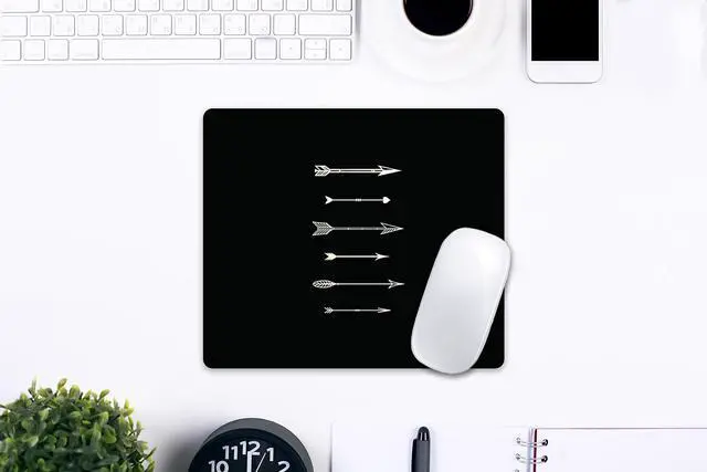 Alt view image 8 of 11 - OTM  BLACK MOUSE PAD, SHOOTING WHITE ARR