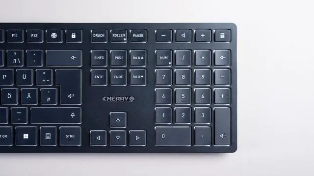 Alt view image 3 of 15 - CHERRY KW 9100 SLIM Bluetooth Wireless Keyboard