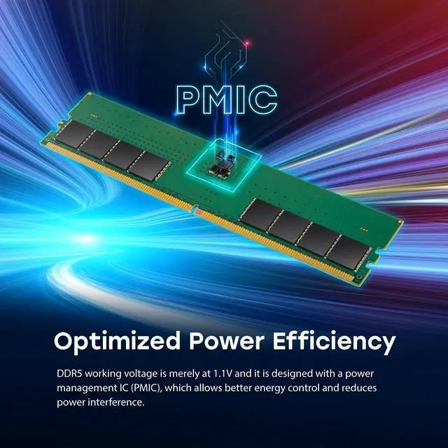Alt view image 7 of 10 - Transcend JetRAM 48GB DDR5 SDRAM Memory Module - For Desktop PC, Computer - 48 GB - DDR5-5600/PC5-44800 DDR5 SDRAM - 5600 MHz Dual-rank Memory - CL46 - 1.10 V - On-die ECC - Unbuffered - 288-pin - DIM