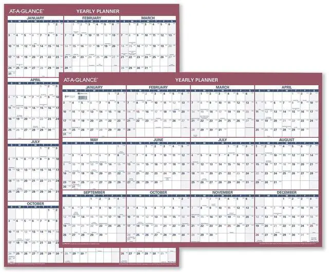 Main image of AT-A-GLANCE® 2026 Vertical Horizontal Reversible Yearly Wall Calendar, Large, 24" x 36"