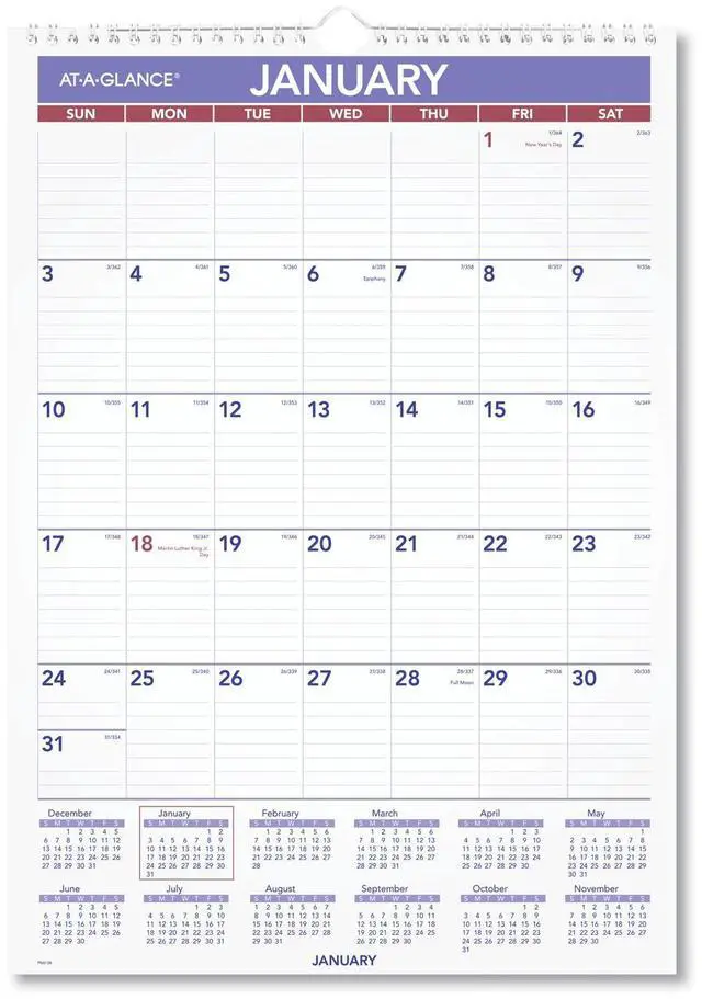 Main image of AT-A-GLANCE® 2026 Monthly Wall Calendar, Medium, 12" x 17"