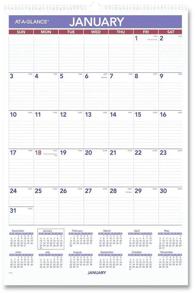 Main image of AT-A-GLANCE® 2026 Monthly Wall Calendar, Large, 15 1/2" x 22 3/4"