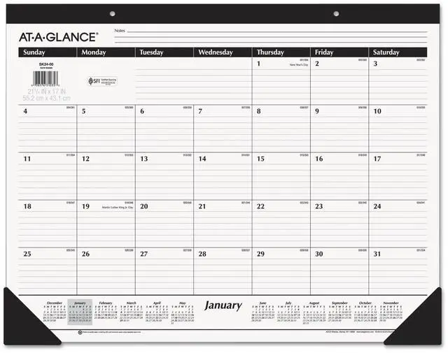 Main image of At-A-Glance Ruled Desk Pad 22 x 17 2026 SK2400