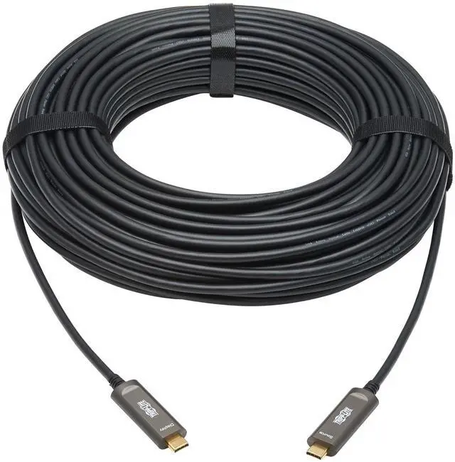 Alt view image 9 of 10 - Tripp Lite Usb C Fiber Active Optical Cable 4k60hz Hdr 4:4:4 M/m Black 30m 30M USB-C to USB-C Fiber Optical Cable