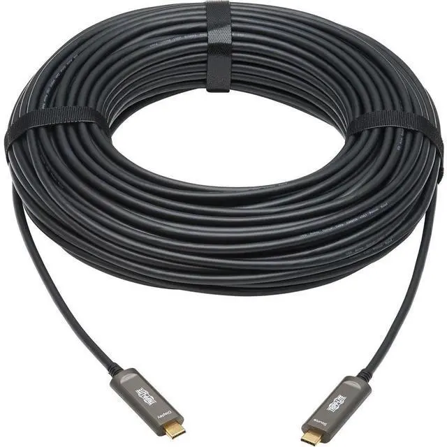 Alt view image 4 of 10 - Tripp Lite Usb C Fiber Active Optical Cable 4k60hz Hdr 4:4:4 M/m Black 30m 30M USB-C to USB-C Fiber Optical Cable