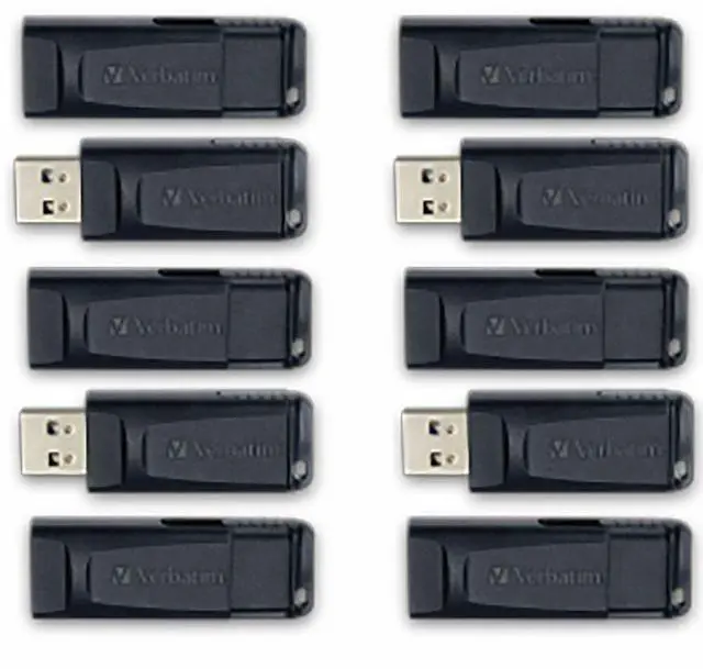 Alt view image 12 of 12 - Verbatim 64GB Store 'n' Go USB Flash Drive 10pk Black 70895