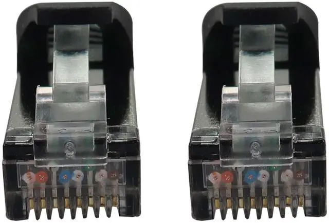 Alt view image 10 of 11 - Eaton Tripp Lite Series Cat6a 10G Snagless Shielded Slim STP Ethernet Cable RJ45 M/M PoE Black 10 ft. 3.1 m