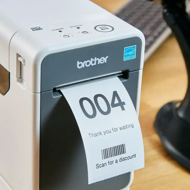 Alt view image 5 of 5 - Brother TD-2125N 2" Direct Thermal Printer with USB and Network Capability