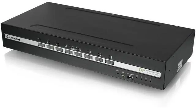 Alt view image 2 of 2 - IOGEAR 8-Port Dual View DisplayPort Secure KVM Switch w/Audio and CAC Support TAA  GCS1428TAA4C