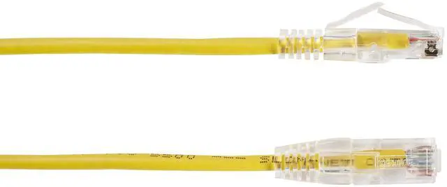 Alt view image 7 of 7 - BLACK BOX C6APC28-YL-04 CAT6A 500-MHZ SNAGLESS 28AWG STRANDED ETHERNET PATCH CABLE - UNSHIELDED (UTP), C