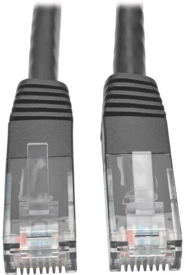 Alt view image 3 of 6 - Tripp Lite Cat6 Gigabit Molded Patch Cable, 2 ft. RJ45 (M/M), 550MHz 24 AWG Black 2' (N200-002-BK)