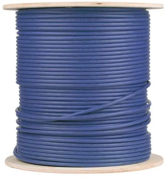 Alt view image 12 of 14 - Monoprice Cat6A Ethernet Bulk Cable - 500 Feet - Blue, Solid - 550MHz, F/UTP, -CMR, Riser Rated - Pure Bare Copper Wire, -10G, 23AWG - RoHS (UL) (TAA)  13072