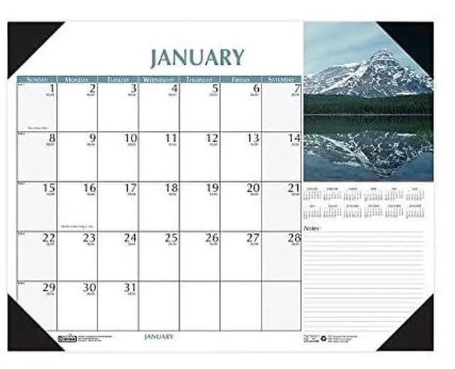 Alt view image 2 of 2 - House of Doolittle Earthscapes Scenic Desk Pad Calendar 18.5 x 13 2026