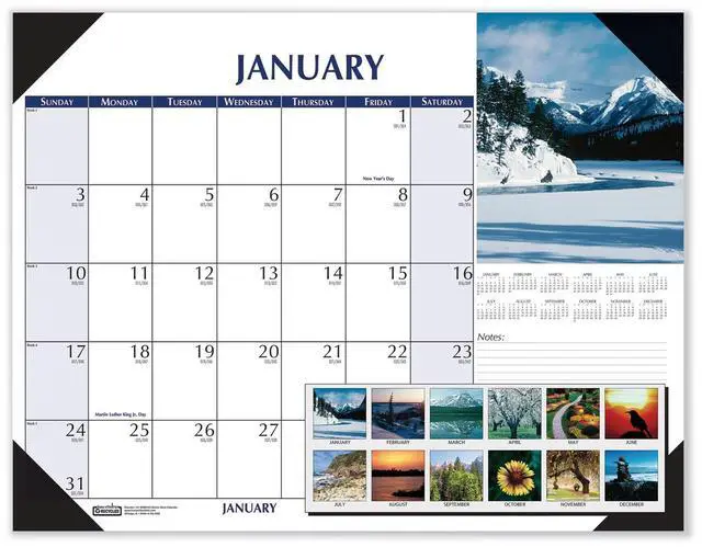 Main image of House of Doolittle Earthscapes Scenic Desk Pad Calendar 18.5 x 13 2026