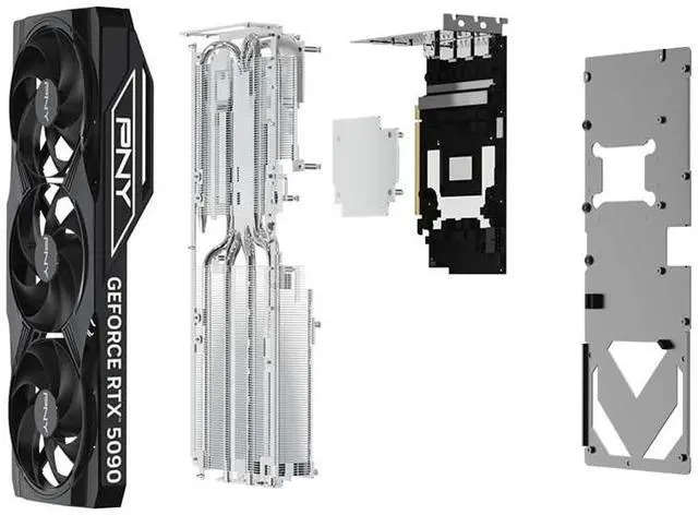 Alt view image 8 of 12 - PNY NVIDIA GeForce RTX 5090 Graphic Card 32 GB GDDR7 Full-height