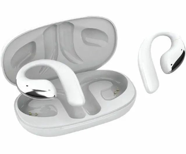Alt view image 9 of 14 - Adesso XTREAM T6 Open-Ear Bluetooth Earbuds with Charging Case XTREAMT6