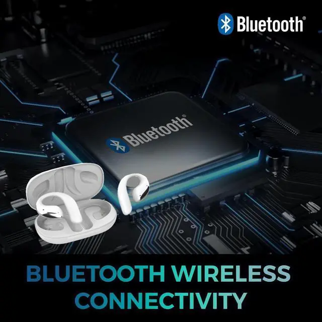 Alt view image 13 of 14 - Adesso XTREAM T6 Open-Ear Bluetooth Earbuds with Charging Case XTREAMT6