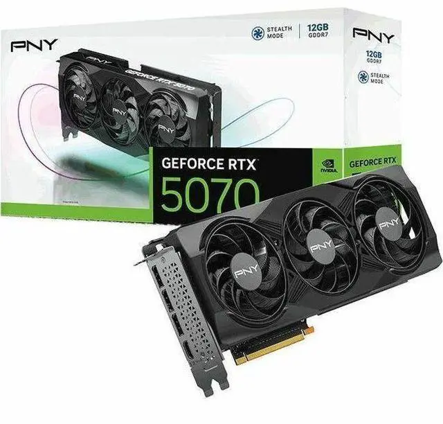 Alt view image 7 of 20 - PNY NVIDIA GeForce RTX 5070 Graphic Card 12 GB GDDR7 Full-height