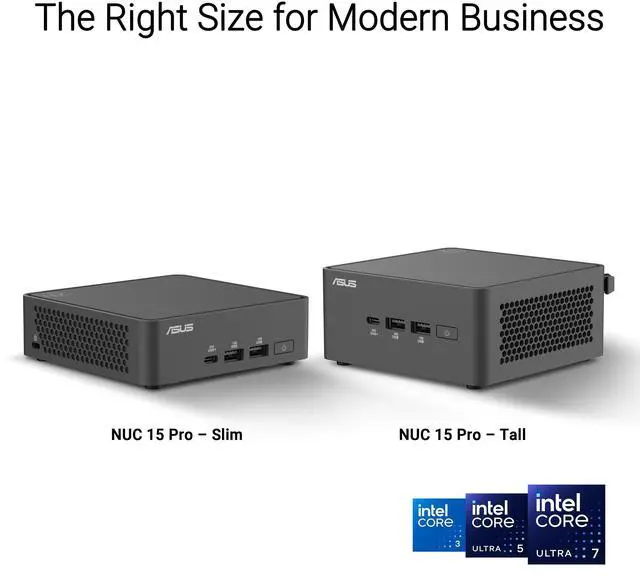 Alt view image 12 of 15 - ASUS NUC 15 Pro RNUC15CRKI30000U Black Barebone System