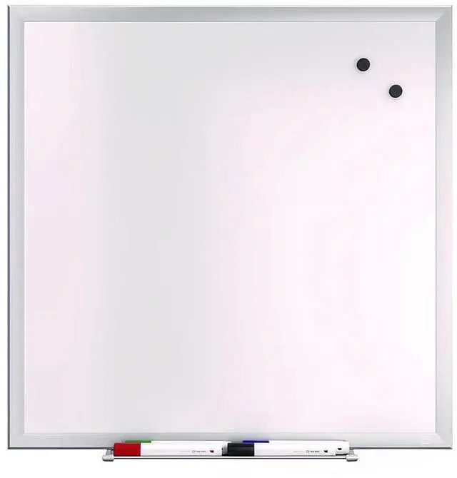 Main image of TRU RED Magnetic Steel Dry Erase Board, Satin Frame, 2' x 2' TR61179
