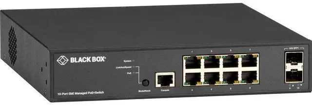 Alt view image 3 of 6 - Black Box LPB3000 Ethernet Switch LPB3010A