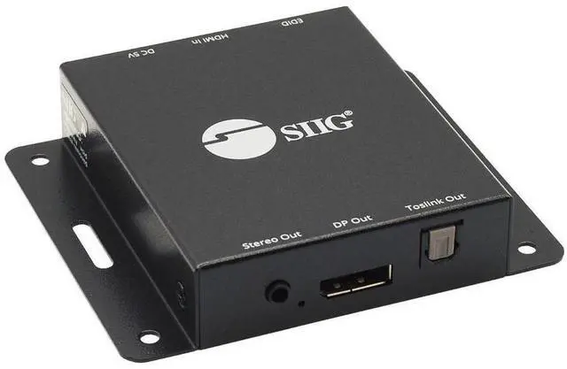 Main image of SIIG HDMI 2.0 to DisplayPort 1.2 Converter with Audio Extractor CEH26A11S1