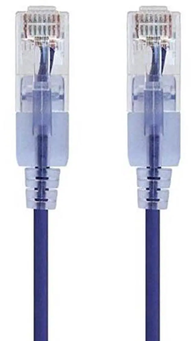 Alt view image 2 of 7 - Monoprice Cat6A Ethernet Patch Cable - 5 Feet - Purple (10 Pack) Snagless RJ45 550Mhz UTP Pure Bare Copper Wire 10G 30AWG - SlimRun Series