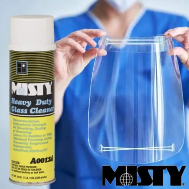 Alt view image 6 of 8 - Misty Heavy-Duty Glass Cleaner Citrus 20oz Aerosol 12/Carton 1001482