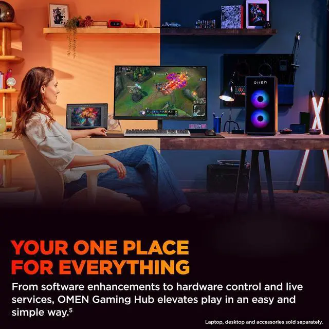 Alt view image 6 of 20 - HP OM27QG2 27 inch OMEN QHD 180Hz Gaming Monitor
