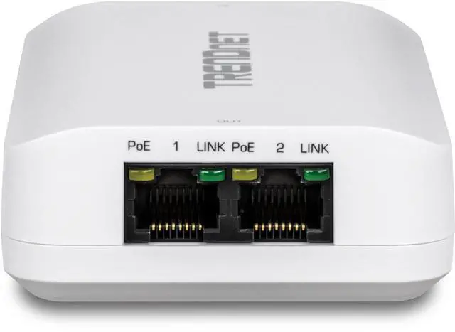 Alt view image 15 of 19 - TRENDnet 2-Port Gigabit PoE++ Extender, 1 x Gigabit PoE++ In Port, 2 x Gigabit PoE Out Ports, Extends 100m (328 ft) Up to 200m (656 ft), Daisy Chain 4 Units for up to 500m (1640 ft), Black, TPE-BE200