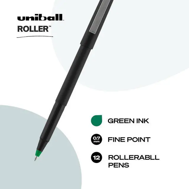 Alt view image 5 of 9 - uni-ball Roller Ball Stick Pen ,PEN,UNIBALL,.7MM,GN