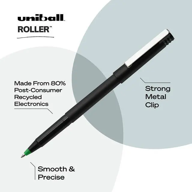 Alt view image 6 of 9 - uni-ball Roller Ball Stick Pen ,PEN,UNIBALL,.7MM,GN