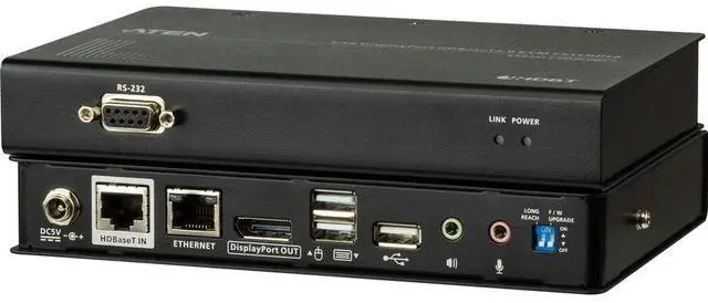 Alt view image 18 of 18 - ATEN USB DisplayPort HDBaseT 2.0 KVM Extender (4K@100m) CE920