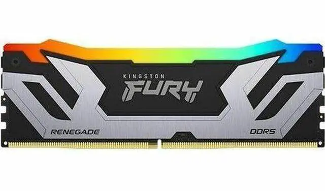 Alt view image 2 of 7 - Kingston FURY Renegade RAM Module - 24 GB - RGB - DDR5-8800/PC-70400 DDR5 SDRAM - 8800 MHz Single-rank Memory - CL42 - 1.40 V - On-die ECC - Unbuffered - 288-pin - CUDIMM - Lifetime Warranty