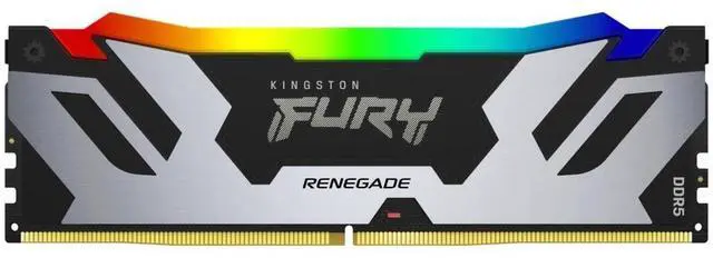 Alt view image 10 of 13 - Kingston FURY Renegade RAM Module - 48 GB (2 x 24GB) - RGB - DDR5-8800/PC-70400 DDR5 SDRAM - 8800 MHz Single-rank Memory - CL42 - 1.40 V - On-die ECC - Unbuffered - 288-pin - CUDIMM - Lifetime Warrant