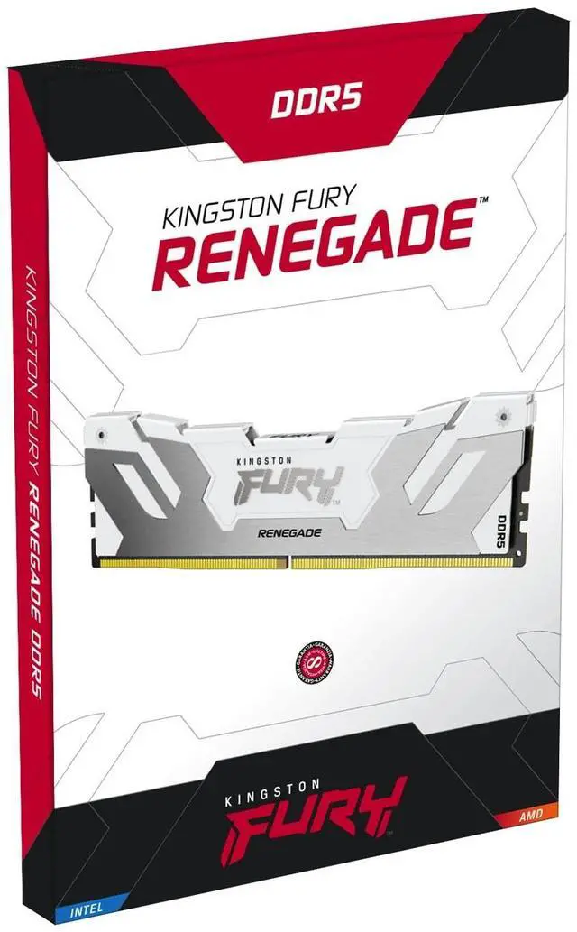 Alt view image 7 of 9 - Kingston FURY Renegade RAM Module - 24 GB - DDR5-8000/PC5-64000 DDR5 SDRAM - 8000 MHz Single-rank Memory - CL38 - 1.40 V - On-die ECC - 288-pin - DIMM - Lifetime Warranty