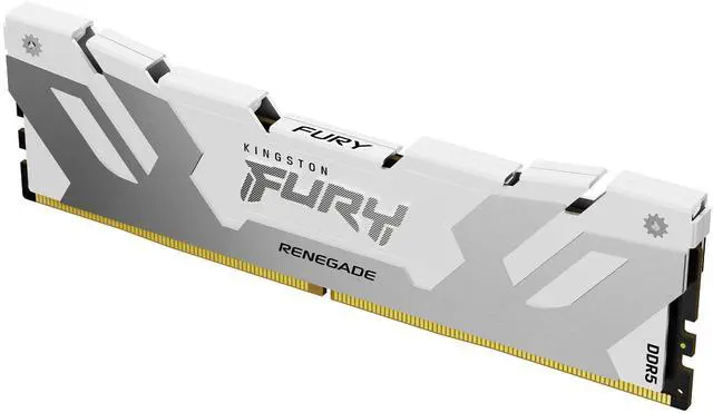 Alt view image 2 of 6 - Kingston FURY Renegade RAM Module - 24 GB - DDR5-8800/PC-70400 DDR5 SDRAM - 8800 MHz Single-rank Memory - CL42 - 1.40 V - On-die ECC - Unbuffered - 288-pin - CUDIMM - Lifetime Warranty