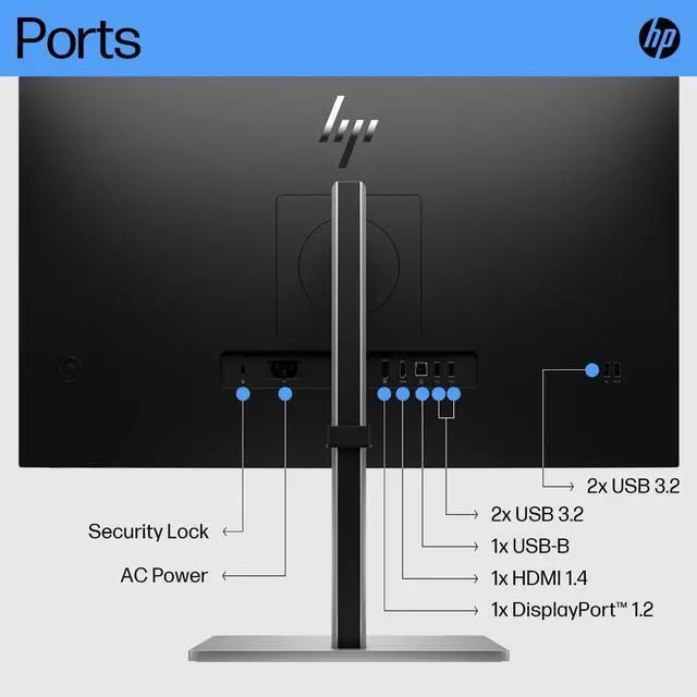 Alt view image 3 of 7 - HP E27 G5 27" Class Full HD LED Monitor 16:9