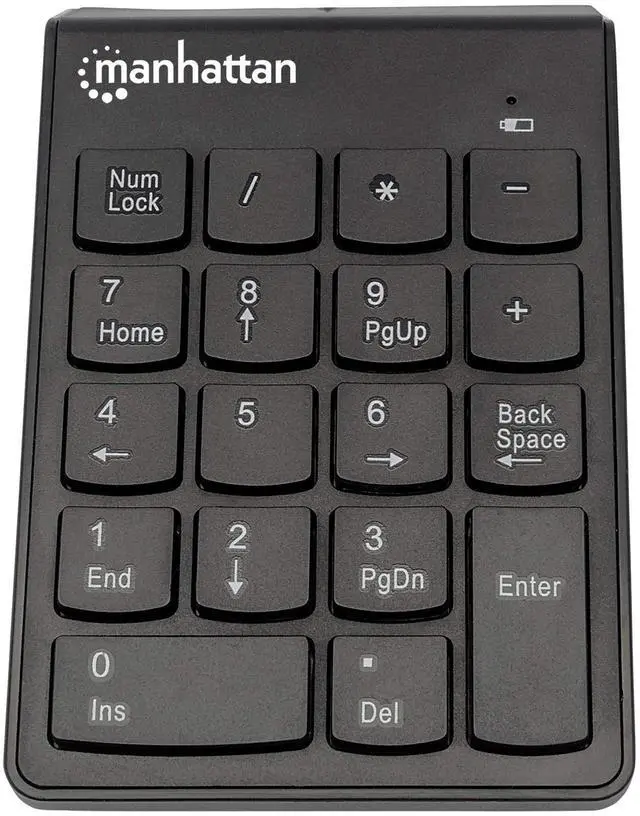 Alt view image 19 of 19 - NUMERIC WIRELESS USB KEYPAD, WITH USB MICRO RECEVIER, 18 FULL-SIZE KEYS, BLACK .