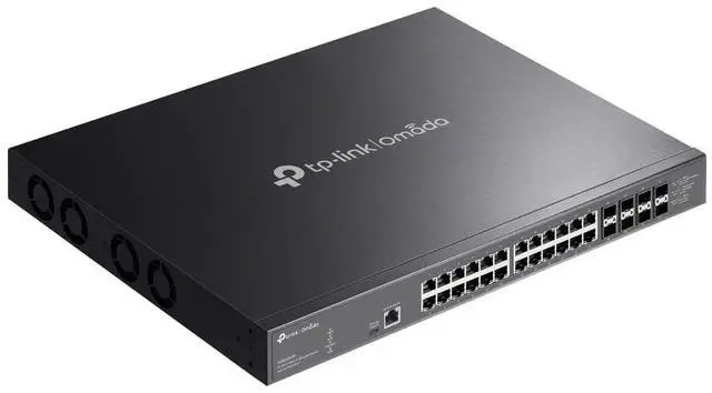 Alt view image 8 of 11 - TP-Link Omada 32-Port 10GE L2+ Managed Switch with 24-Port PoE++ - 24 Ports - Manageable - 10 Gigabit Ethernet - 10GBase-T, 10GBase-X - 2 Layer Supported - 1010.20 W Power Consumption - 770 W PoE Budg