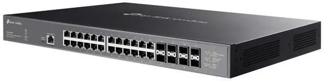 Alt view image 9 of 11 - TP-Link Omada 32-Port 10GE L2+ Managed Switch with 24-Port PoE++ - 24 Ports - Manageable - 10 Gigabit Ethernet - 10GBase-T, 10GBase-X - 2 Layer Supported - 1010.20 W Power Consumption - 770 W PoE Budg