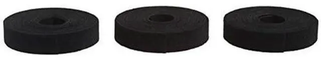 Alt view image 3 of 4 - Monoprice 3-Pack Hook and Loop Fastening Tape 5 yard/roll, 0.75in, Black