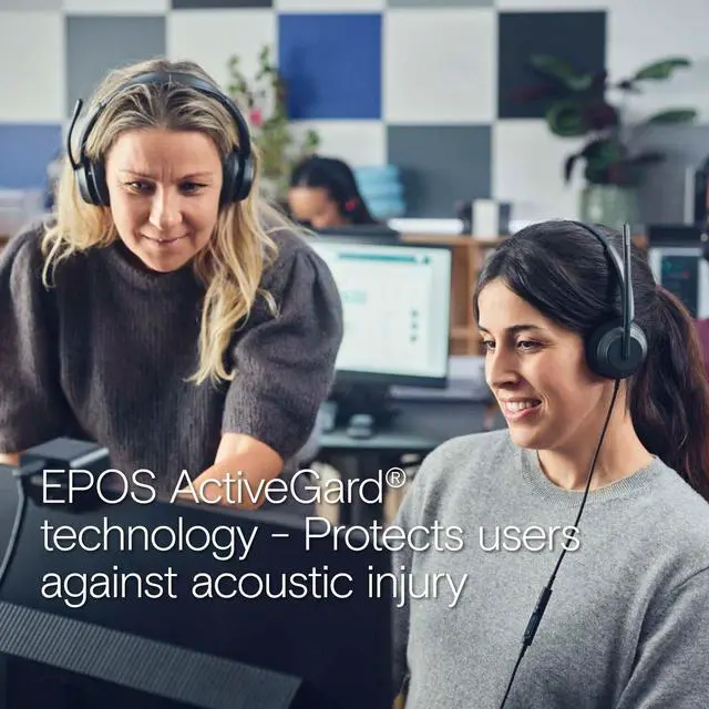 Alt view image 11 of 15 - EPOS Duo Headset USB-C MS Teams 1001214