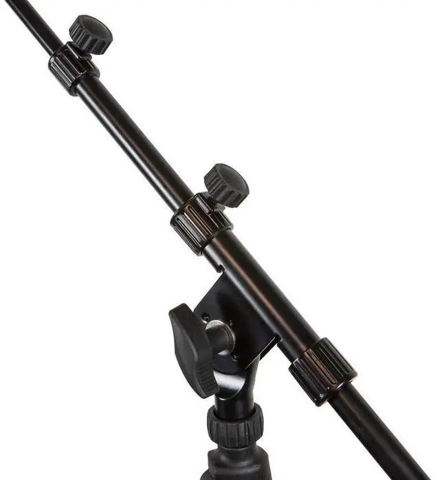 Alt view image 9 of 10 - Monoprice Microphone Stand with Hand-Clutch and Telescopic Boom