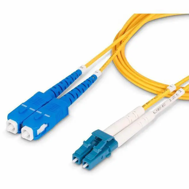 Main image of StarTech 7m (22.9ft) LC to SC (UPC) OS2 Single Mode Duplex Fiber Optic Cable