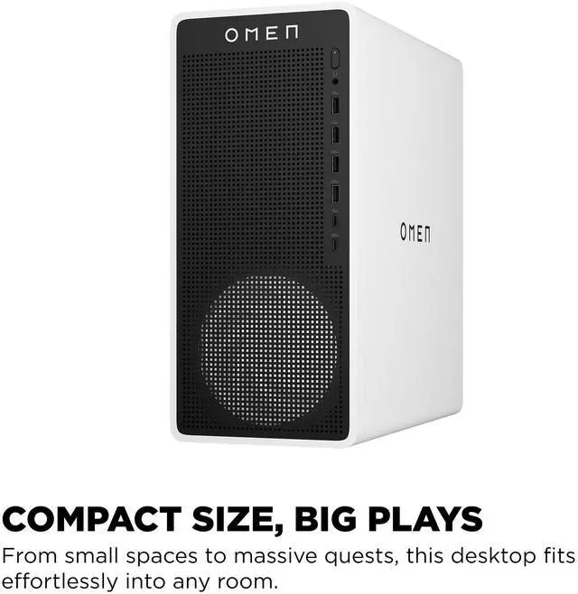 Alt view image 4 of 8 - HP Omen TG03-0120 Gaming Desktop Computer - Intel Core Ultra 5 225F - 16GB - 1TB SSD - Intel B860 Chip - Windows 11 Home - NVIDIA GeForce RTX 5060 8 GB GDDR7 - IEEE 802.11ax - 500W  BY1S8AA#ABA