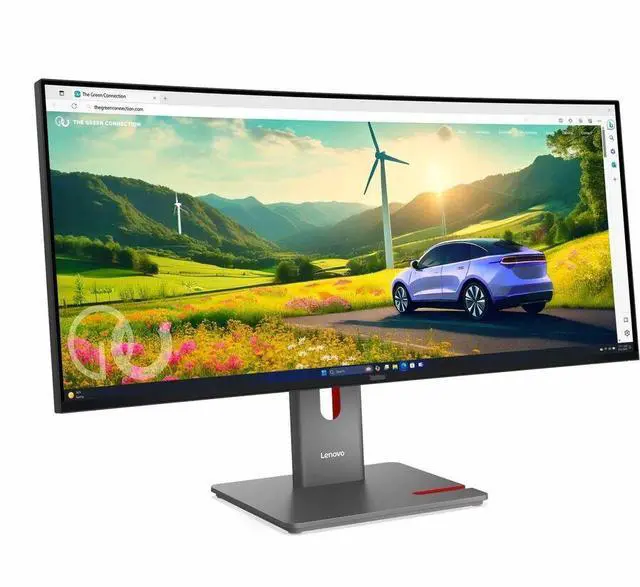 Main image of Lenovo ThinkVision P34WD-40 34" UWQHD Curved Screen LCD Monitor